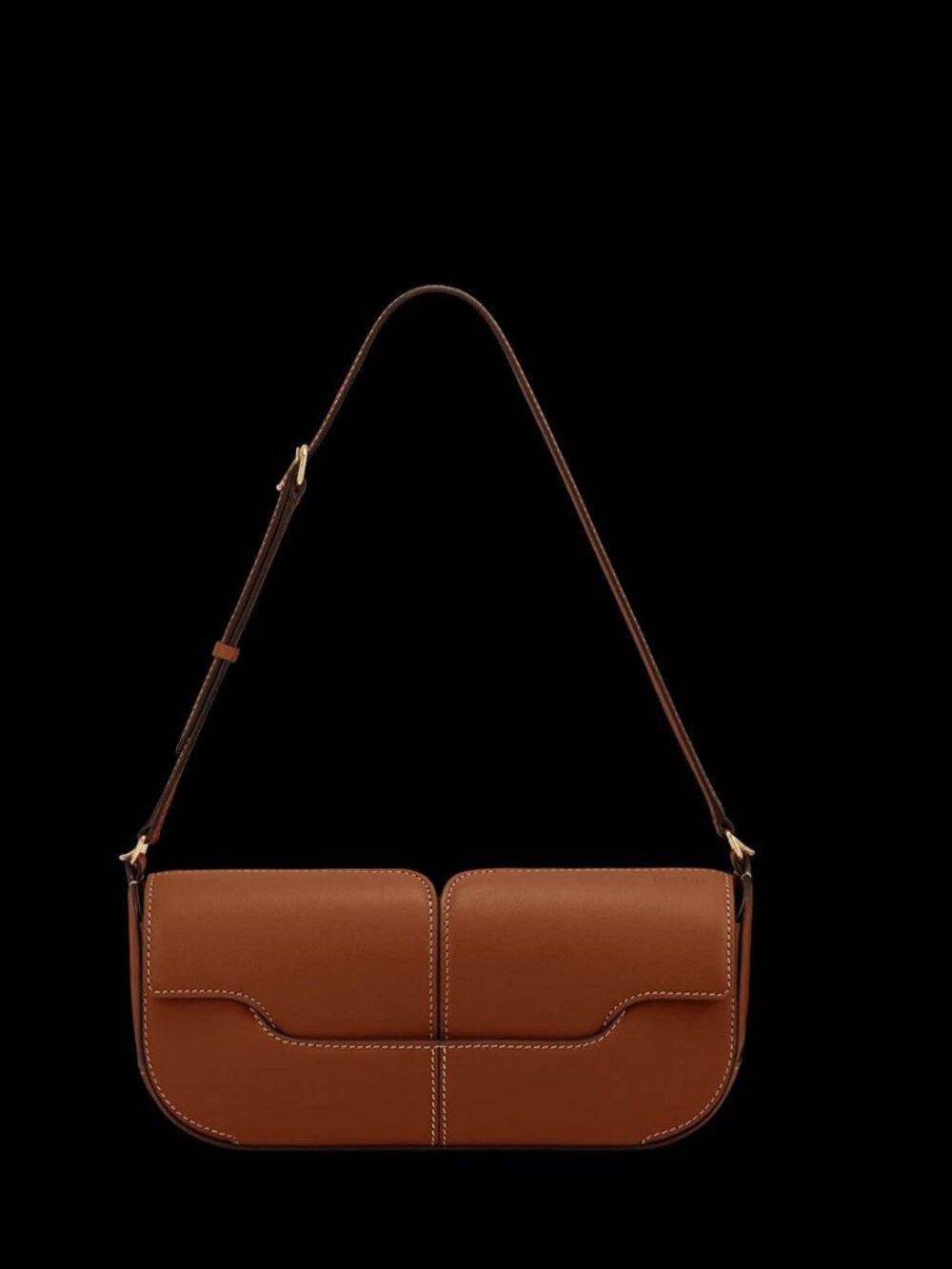 Polène Osmo Bag - Smooth Cognac - Authentic